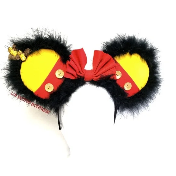 "Pooh" Handmade Ears/Headband